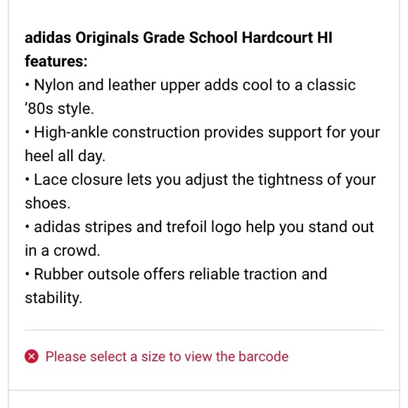 Adidas Hard Court Hi I Toddler sneakers - Picture 8 of 8